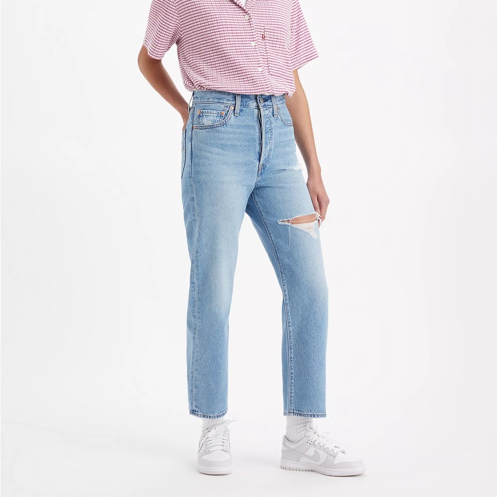 Levi's Ribcage Straight Ankle Distressed 29x31